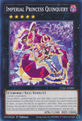 Imperial Princess Quinquery [CYAC-EN083] Common - Card Brawlers | Quebec | Canada | Yu-Gi-Oh!