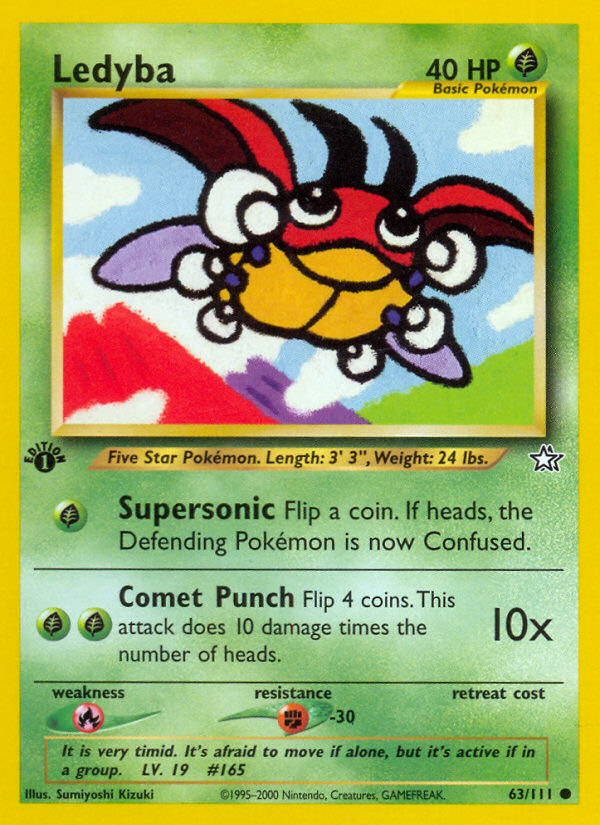 Ledyba (63/111) [Neo Genesis 1st Edition] - Card Brawlers | Quebec | Canada | Yu-Gi-Oh!