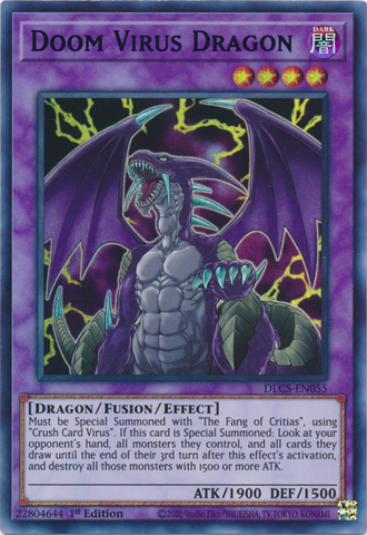 Doom Virus Dragon (Purple) [DLCS-EN055] Ultra Rare - Card Brawlers | Quebec | Canada | Yu-Gi-Oh!