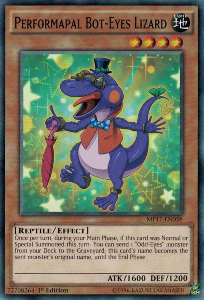 Performapal Bot-Eyes Lizard [MP17-EN058] Common - Yu-Gi-Oh! - Card Brawlers | Quebec | Canada |