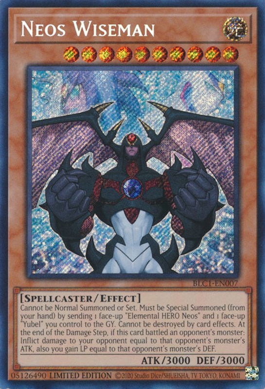 Neos Wiseman [BLC1-EN007] Secret Rare - Card Brawlers | Quebec | Canada | Yu-Gi-Oh!