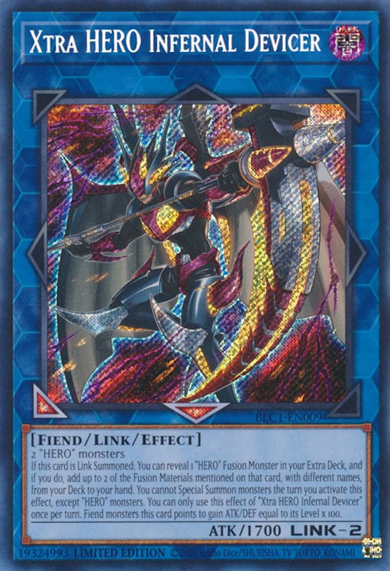 Xtra HERO Infernal Devicer [BLC1-EN009] Secret Rare - Card Brawlers | Quebec | Canada | Yu-Gi-Oh!