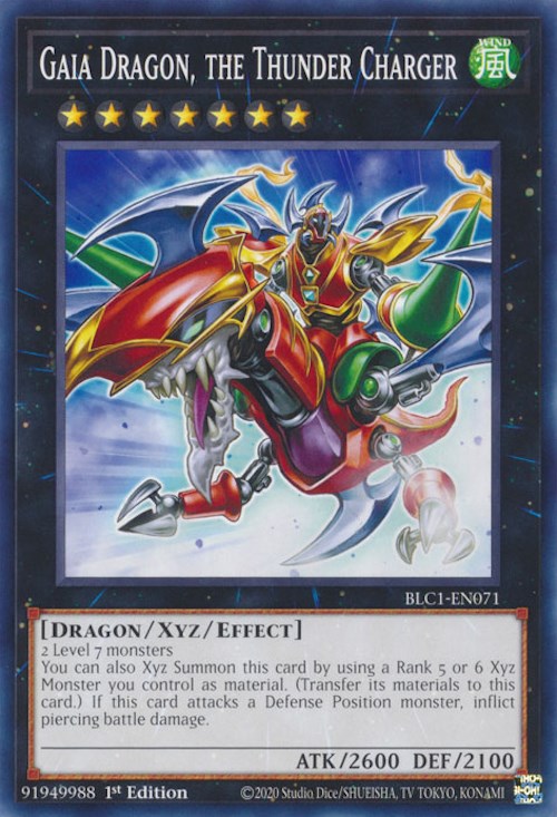 Gaia Dragon, the Thunder Charger [BLC1-EN071] Common - Card Brawlers | Quebec | Canada | Yu-Gi-Oh!