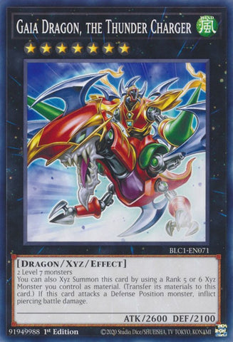 Gaia Dragon, the Thunder Charger [BLC1-EN071] Common - Card Brawlers | Quebec | Canada | Yu-Gi-Oh!