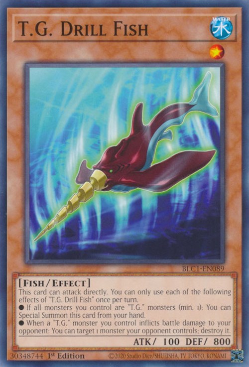 T.G. Drill Fish [BLC1-EN089] Common - Card Brawlers | Quebec | Canada | Yu-Gi-Oh!