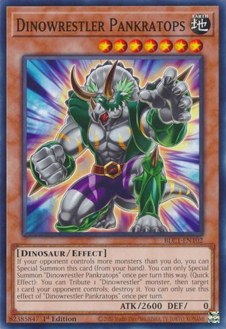 Dinowrestler Pankratops [BLC1-EN102] Common - Card Brawlers | Quebec | Canada | Yu-Gi-Oh!