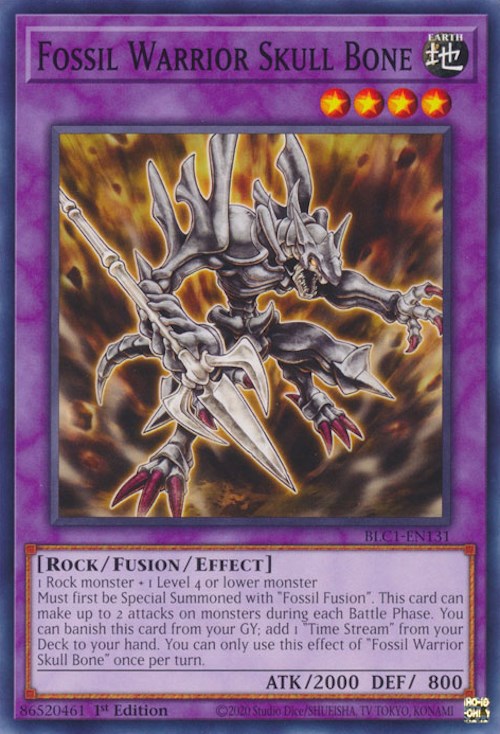 Fossil Warrior Skull Bone [BLC1-EN131] Common - Card Brawlers | Quebec | Canada | Yu-Gi-Oh!