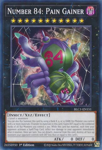 Number 84: Pain Gainer [BLC1-EN151] Common - Card Brawlers | Quebec | Canada | Yu-Gi-Oh!