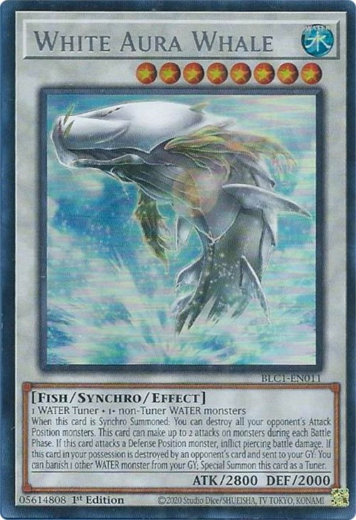 White Aura Whale (Silver) [BLC1-EN011] Ultra Rare - Card Brawlers | Quebec | Canada | Yu-Gi-Oh!