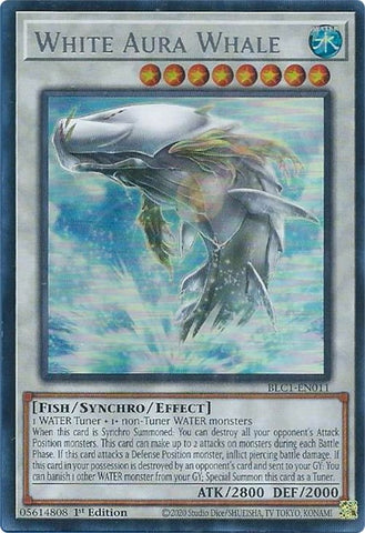 White Aura Whale (Silver) [BLC1-EN011] Ultra Rare - Card Brawlers | Quebec | Canada | Yu-Gi-Oh!