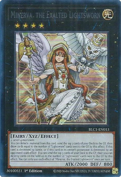 Minerva, the Exalted Lightsworn (Silver) [BLC1-EN013] Ultra Rare - Card Brawlers | Quebec | Canada | Yu-Gi-Oh!