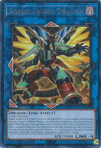 Borrelsword Dragon (Alternate Art) (Silver) [BLC1-EN023] Ultra Rare - Card Brawlers | Quebec | Canada | Yu-Gi-Oh!