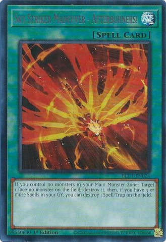 Sky Striker Maneuver - Afterburners! (Silver) [BLC1-EN024] Ultra Rare - Card Brawlers | Quebec | Canada | Yu-Gi-Oh!