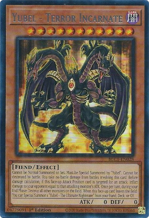 Yubel - Terror Incarnate (Silver) [BLC1-EN028] Ultra Rare - Card Brawlers | Quebec | Canada | Yu-Gi-Oh!