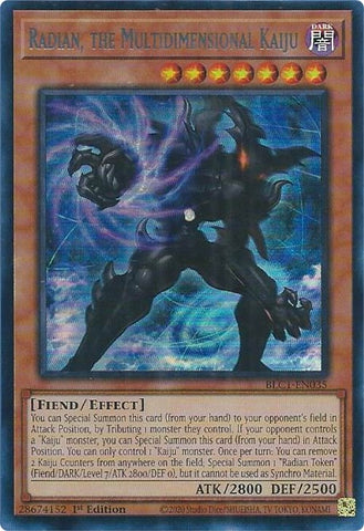 Radian, the Multidimensional Kaiju (Silver) [BLC1-EN035] Ultra Rare - Card Brawlers | Quebec | Canada | Yu-Gi-Oh!