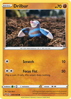 Drilbur (091/185) [Sword & Shield: Vivid Voltage] - Card Brawlers | Quebec | Canada | Yu-Gi-Oh!