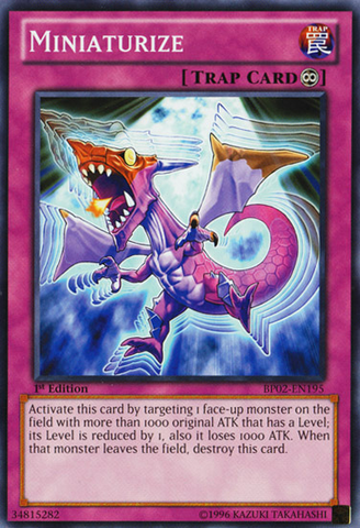 Miniaturize [BP02-EN195] Mosaic Rare - Card Brawlers | Quebec | Canada | Yu-Gi-Oh!