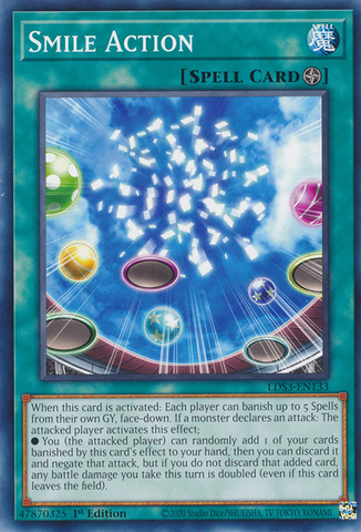 Smile Action [LDS3-EN133] Common - Card Brawlers | Quebec | Canada | Yu-Gi-Oh!