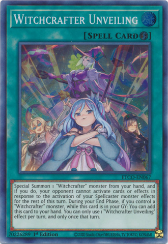 Witchcrafter Unveiling [ETCO-EN067] Super Rare - Card Brawlers | Quebec | Canada | Yu-Gi-Oh!
