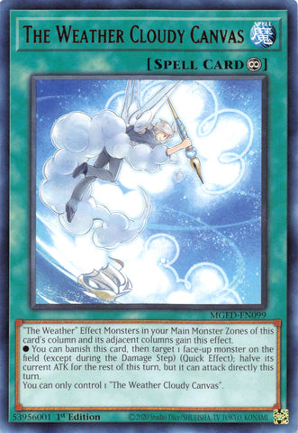 The Weather Cloudy Canvas [MGED-EN099] Rare - Card Brawlers | Quebec | Canada | Yu-Gi-Oh!