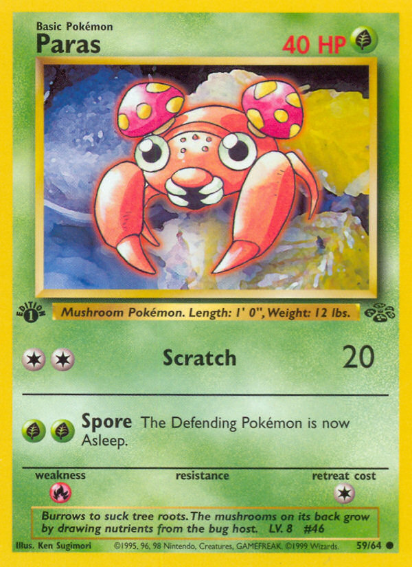 Paras (59/64) [Jungle 1st Edition] - Card Brawlers | Quebec | Canada | Yu-Gi-Oh!