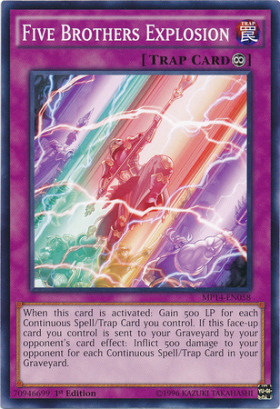 Five Brothers Explosion [MP14-EN058] Common - Yu-Gi-Oh! - Card Brawlers | Quebec | Canada |