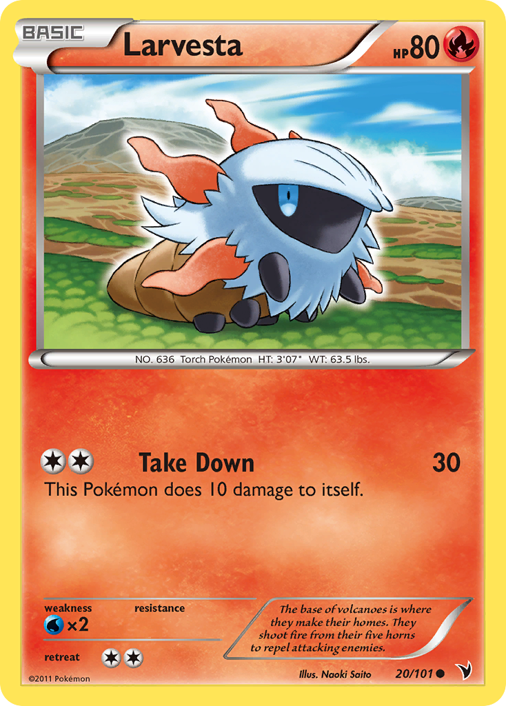 Larvesta (20/101) [Black & White: Noble Victories] - Card Brawlers | Quebec | Canada | Yu-Gi-Oh!