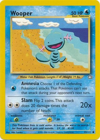 Wooper (82/111) [Neo Genesis Unlimited] - Card Brawlers | Quebec | Canada | Yu-Gi-Oh!