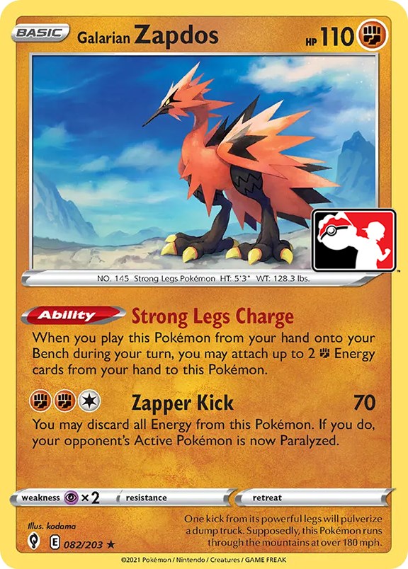 Galarian Zapdos (082/203) [Prize Pack Series One] - Card Brawlers | Quebec | Canada | Yu-Gi-Oh!