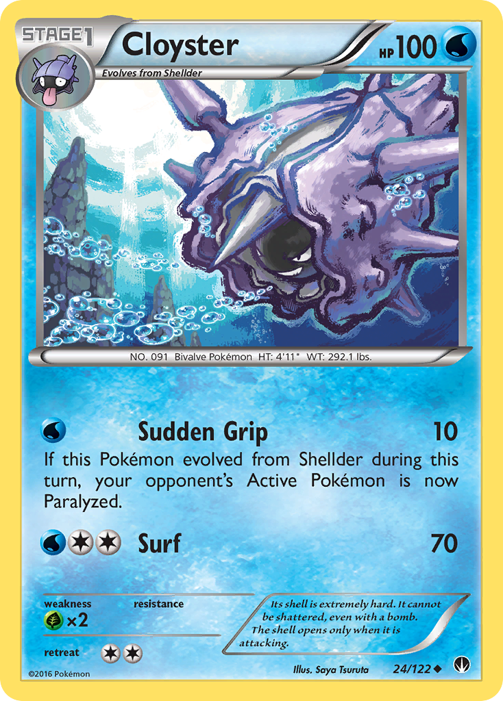 Cloyster (24/122) [XY: BREAKpoint] - Card Brawlers | Quebec | Canada | Yu-Gi-Oh!