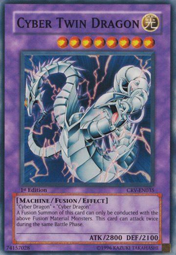 Cyber Twin Dragon [CRV-EN035] Super Rare - Yu-Gi-Oh! - Card Brawlers | Quebec | Canada |