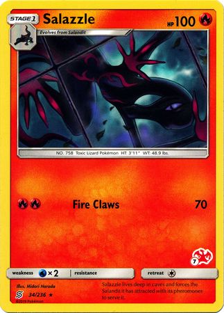 Salazzle (34/236) (Charizard Stamp #7) [Battle Academy 2020] - Card Brawlers | Quebec | Canada | Yu-Gi-Oh!