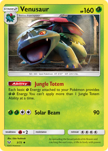 Venusaur (3/73) [Sun & Moon: Shining Legends] - Card Brawlers | Quebec | Canada | Yu-Gi-Oh!