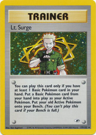 Lt. Surge (17/132) [Gym Heroes Unlimited] - Card Brawlers | Quebec | Canada | Yu-Gi-Oh!