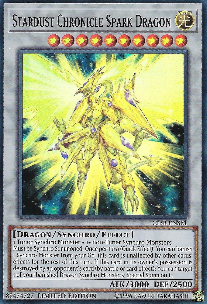 Stardust Chronicle Spark Dragon [CIBR-ENSE1] Super Rare - Card Brawlers | Quebec | Canada | Yu-Gi-Oh!