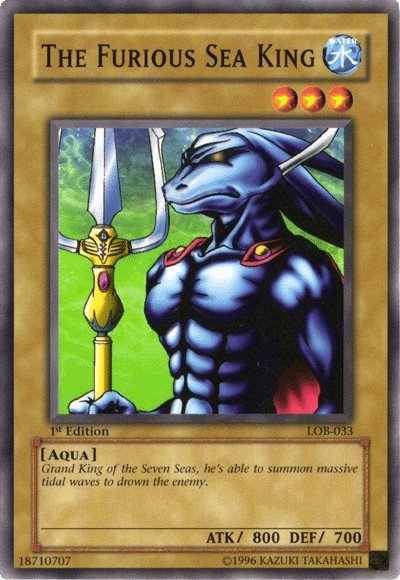 The Furious Sea King [LOB-033] Common - Card Brawlers | Quebec | Canada | Yu-Gi-Oh!