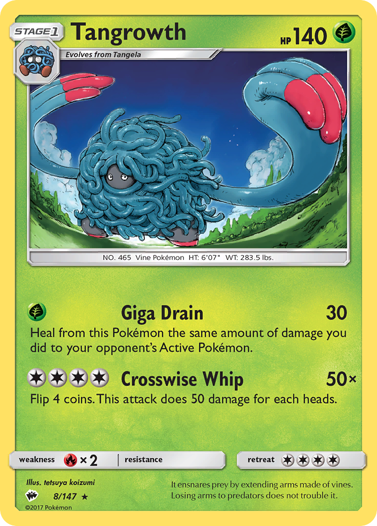 Tangrowth (8/147) [Sun & Moon: Burning Shadows] - Card Brawlers | Quebec | Canada | Yu-Gi-Oh!