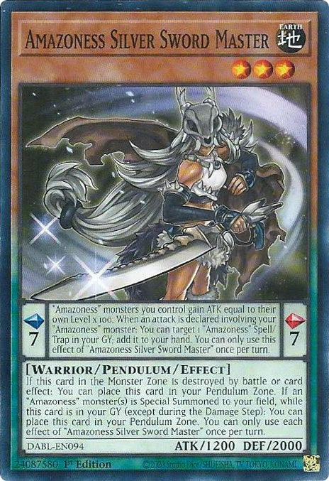 Amazoness Silver Sword Master [DABL-EN094] Common - Card Brawlers | Quebec | Canada | Yu-Gi-Oh!