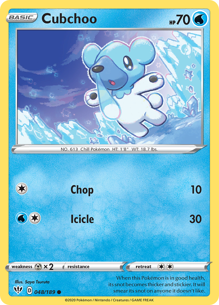 Cubchoo (048/189) [Sword & Shield: Darkness Ablaze] - Card Brawlers | Quebec | Canada | Yu-Gi-Oh!
