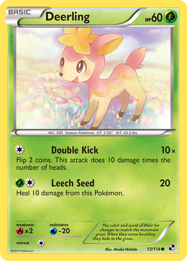 Deerling (13/114) [Black & White: Base Set] - Card Brawlers | Quebec | Canada | Yu-Gi-Oh!