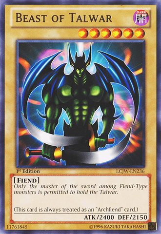 Beast of Talwar [LCJW-EN236] Rare - Card Brawlers | Quebec | Canada | Yu-Gi-Oh!