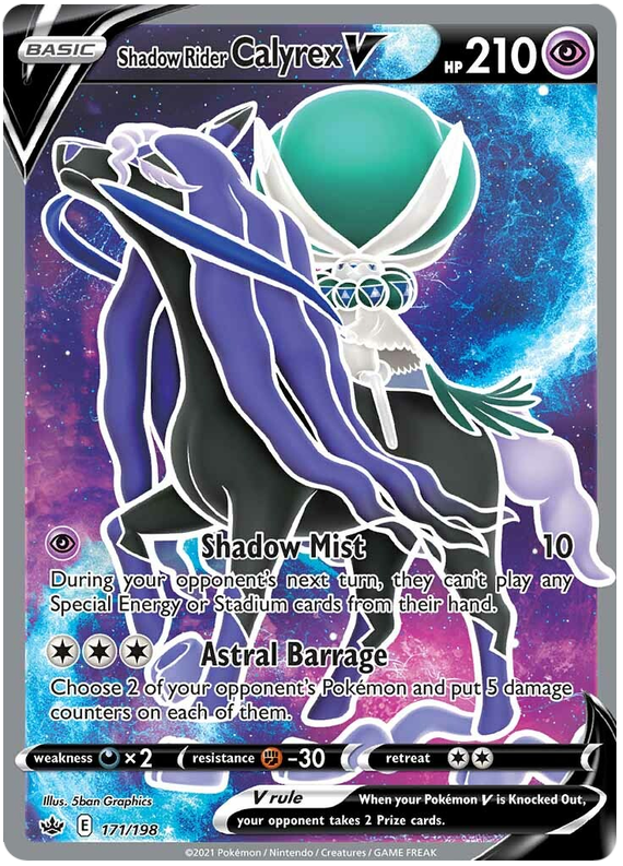 Shadow Rider Calyrex V (171/198) [Sword & Shield: Chilling Reign] - Card Brawlers | Quebec | Canada | Yu-Gi-Oh!