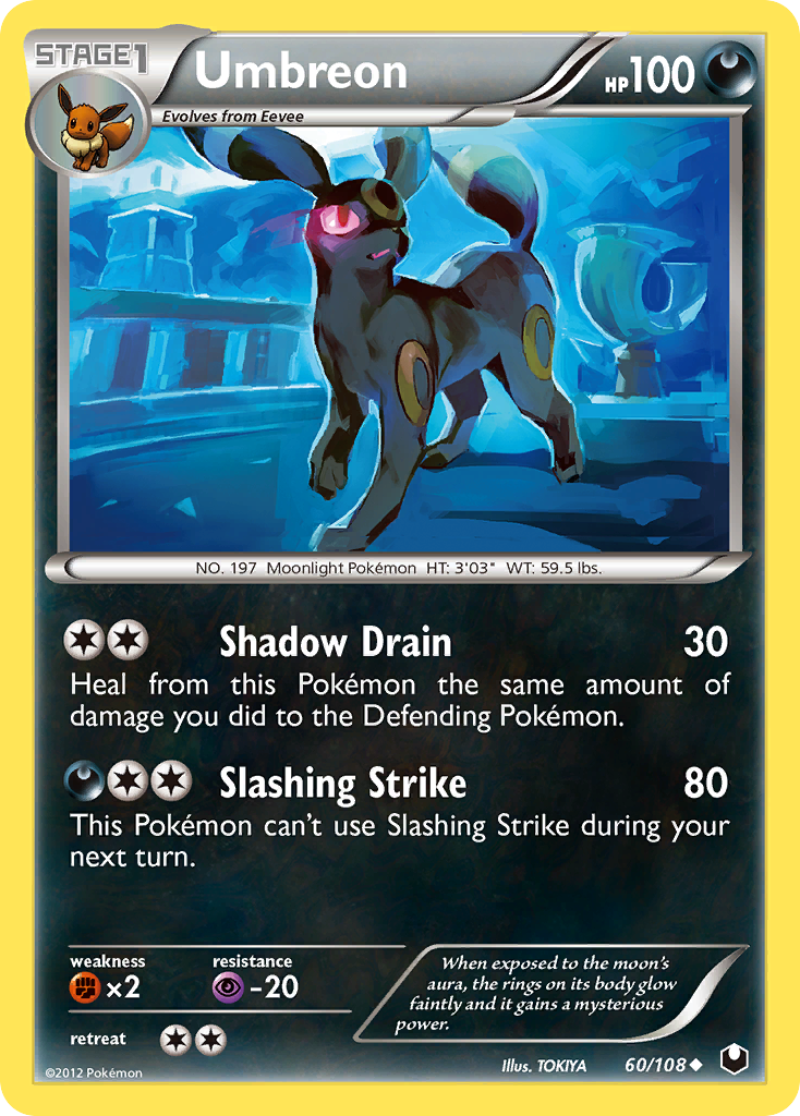 Umbreon (60/108) [Black & White: Dark Explorers] - Card Brawlers | Quebec | Canada | Yu-Gi-Oh!