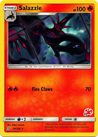 Salazzle (34/236) (Charizard Stamp #23) [Battle Academy 2020] - Card Brawlers | Quebec | Canada | Yu-Gi-Oh!