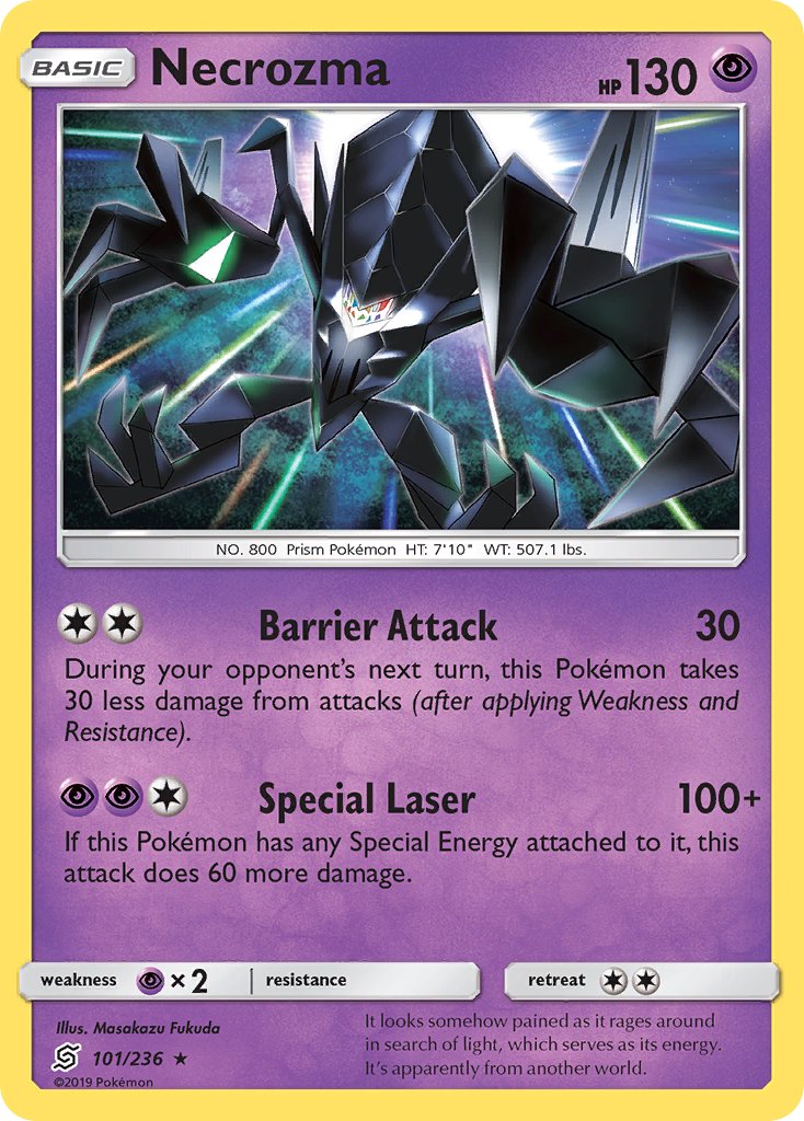 Necrozma (101/236) (Cracked Ice Holo) (Theme Deck Exclusive) [Sun & Moon: Unified Minds] - Card Brawlers | Quebec | Canada | Yu-Gi-Oh!