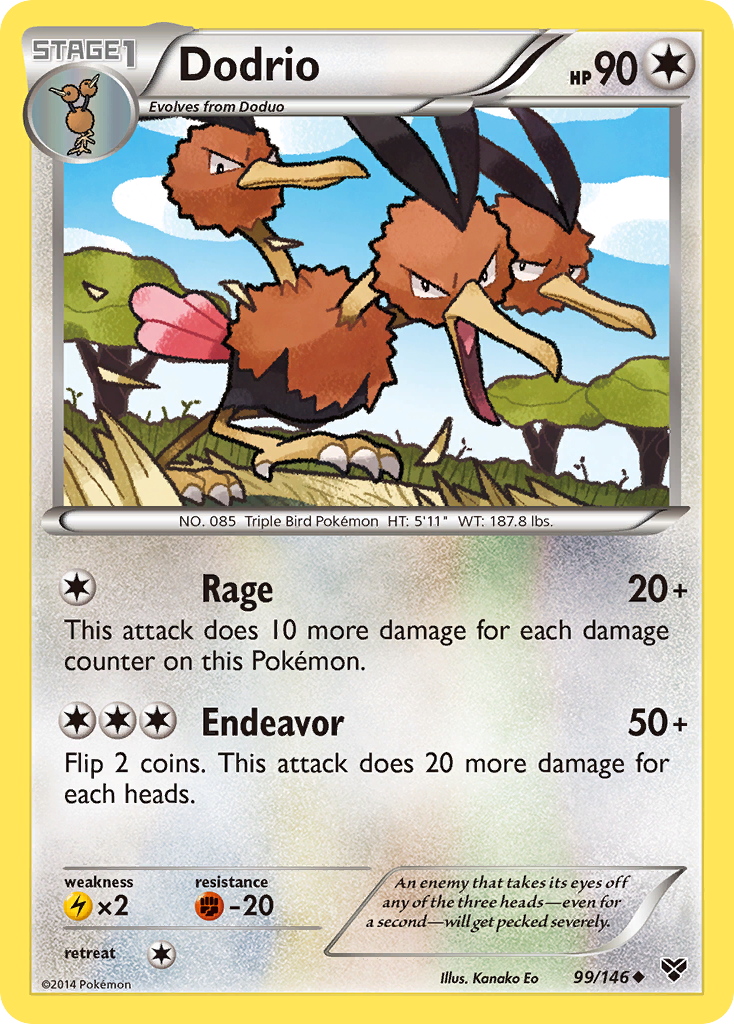 Dodrio (99/146) [XY: Base Set] - Card Brawlers | Quebec | Canada | Yu-Gi-Oh!