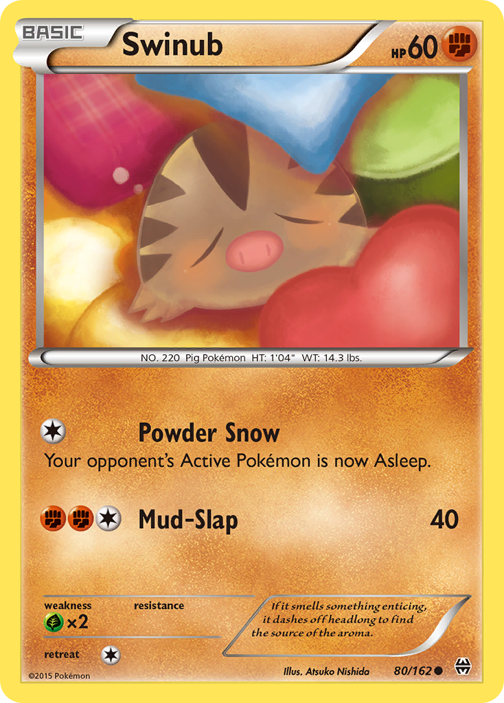 Swinub (80/162) [XY: BREAKthrough] - Card Brawlers | Quebec | Canada | Yu-Gi-Oh!