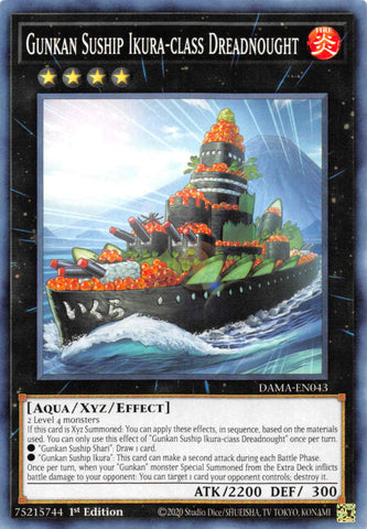 Gunkan Suship Ikura-class Dreadnought [DAMA-EN043] Common - Card Brawlers | Quebec | Canada | Yu-Gi-Oh!