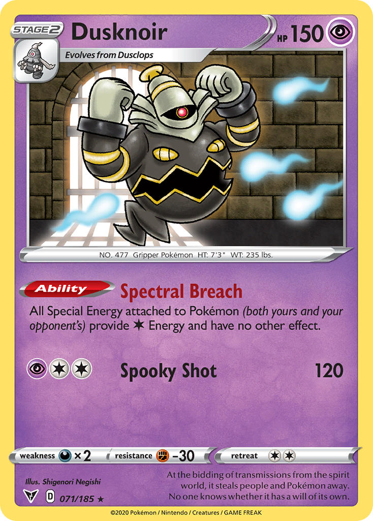 Dusknoir (071/185) [Sword & Shield: Vivid Voltage] - Card Brawlers | Quebec | Canada | Yu-Gi-Oh!