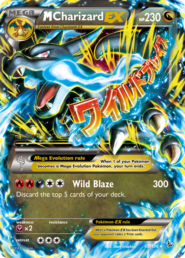 M Charizard EX (69/106) [XY: Flashfire] - Card Brawlers | Quebec | Canada | Yu-Gi-Oh!